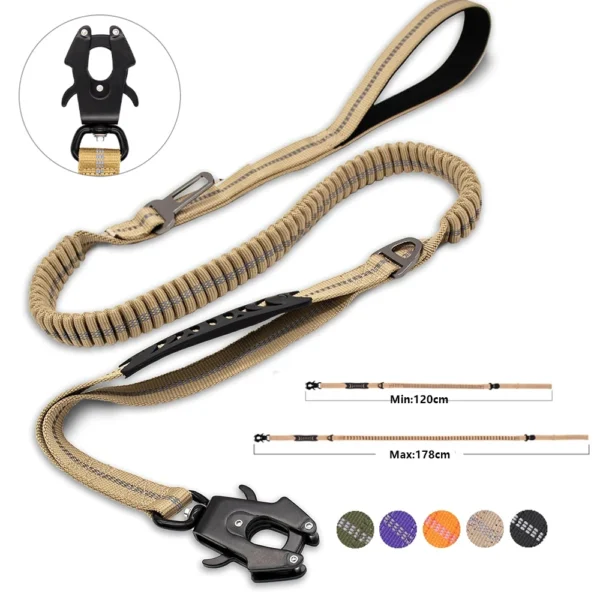 Heavy-Duty Reflective Tactical Dog Leash