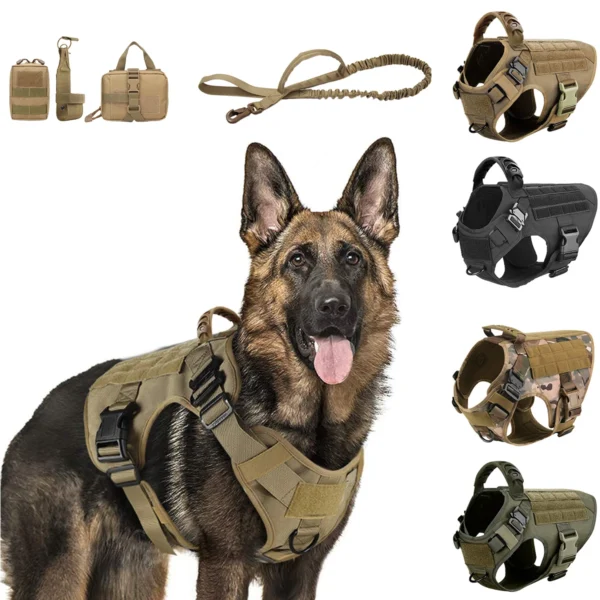 Heavy-Duty Large Dog Harness Set