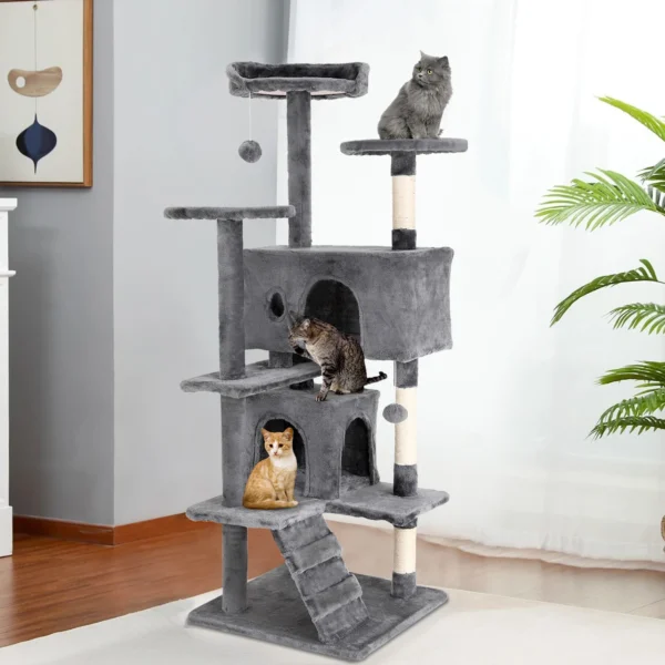 54"/70" Multi-Level Cat Tower Condo