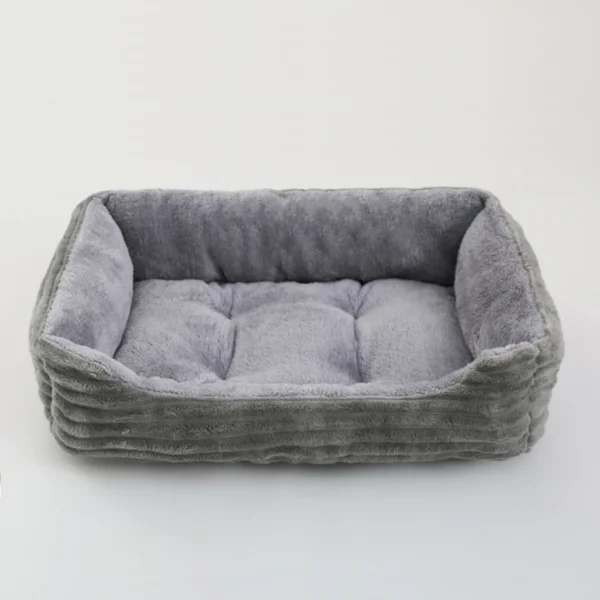Square Plush Calming Pet Bed