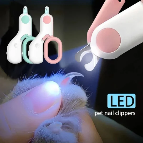 LED Pet Nail Clipper Trimmer