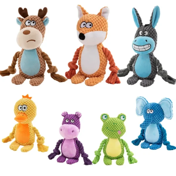 Stuffed Squeaky Bite-Resistant Dog Toy